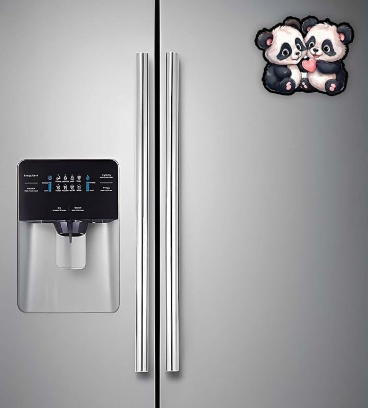 Cartoon Fridge Magnet for Kids  Gift and Decoration  Attractive Cartoon Theme Magnet for Indoor Decoration  Home & Kitchen Decor Stickers (Cute Two Panda)