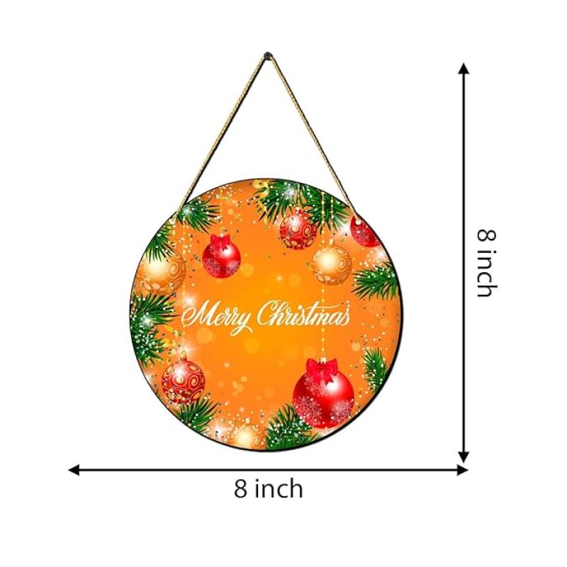 Merry Christmas Wall Hanging  Christmas Home Decor  Door Hanger  Christmas Wall Art Decor  Office Wall Decoration (Design 6)