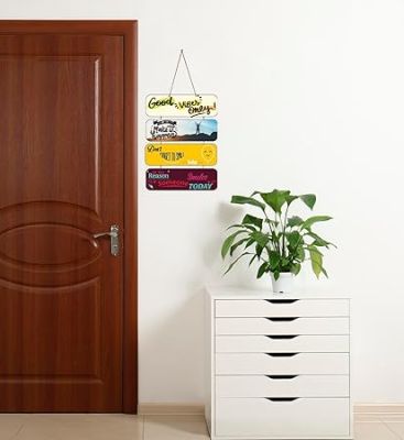 Motivational Quotes Printed Decorative Wall Hanging for Living Room  Bedroom  Office  Gift  Decoration Items for Home  Wall Art For Hall  Modern Wall Decoration (Good Vibes Only)