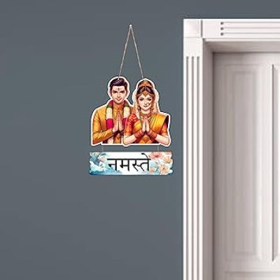 Welcome To Our Home Decorative Wall Art  Wall Decoration Items for Living Room  Home Decor Items for Living Room  Front Door Wall Hanging  Modern House Decoration Item For Gift (Design 4)