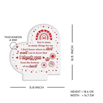 Thankyou Gift for Loveable Person  Gift Ideas for Birthday, Anniversary or Thanksgiving  Thoughtful Appreciation Gift  Warm White Light