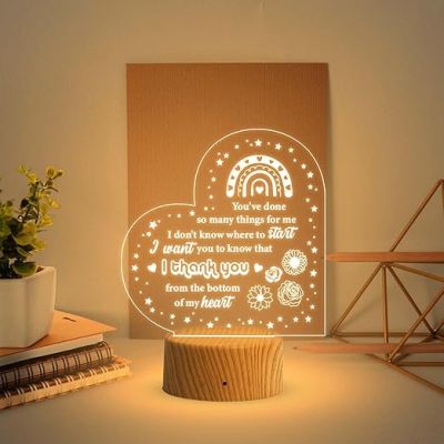 Thankyou Gift for Loveable Person  Gift Ideas for Birthday, Anniversary or Thanksgiving  Thoughtful Appreciation Gift  Warm White Light