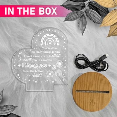 Thankyou Gift for Loveable Person  Gift Ideas for Birthday, Anniversary or Thanksgiving  Thoughtful Appreciation Gift  Warm White Light