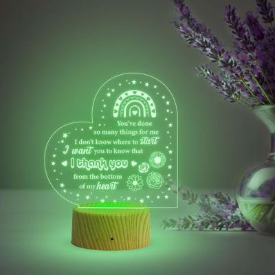 Thankyou Gift for Loveable Person  Gift Ideas for Birthday, Anniversary or Thanksgiving  Thoughtful Appreciation Gift  Automatic Color Changing Light