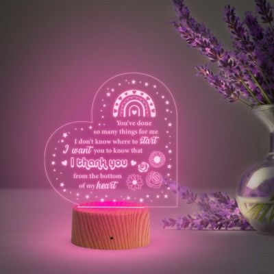 Thankyou Gift for Loveable Person  Gift Ideas for Birthday, Anniversary or Thanksgiving  Thoughtful Appreciation Gift  Automatic Color Changing Light