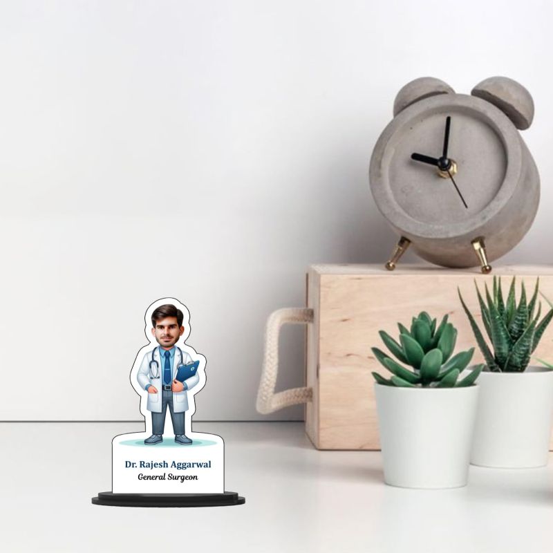 Personalized Caricature For Surgeon Doctor  Caricature Photo Frame Unique Design Customized Gift Doctor  Birthday Gift For Doctor  Doctor Caricature Gift