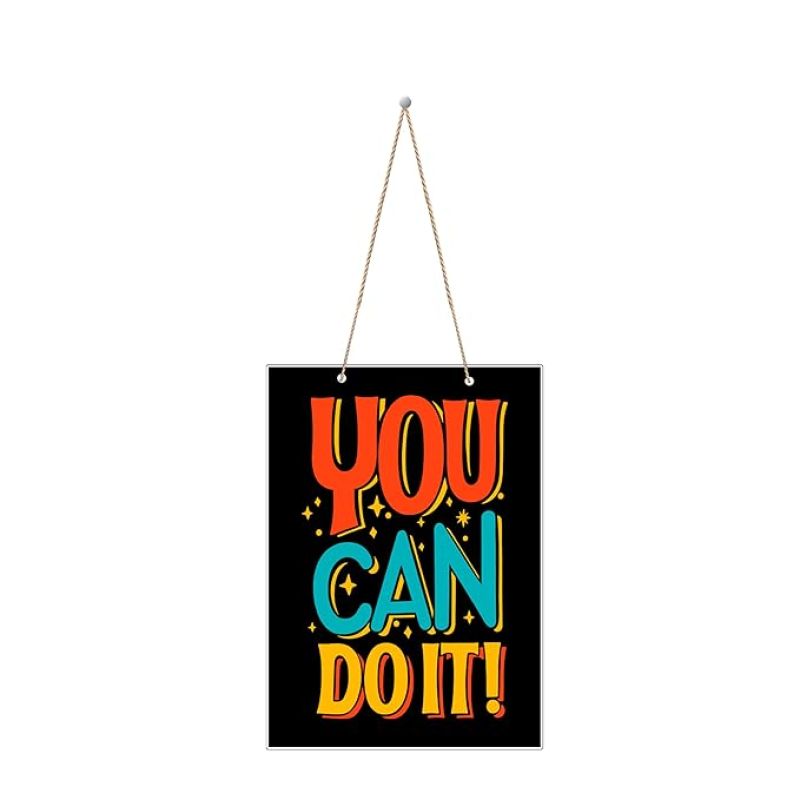 You Can Do It Motivational Frame For Office and Study Room Home Décor Multicolour  Inspirational GYM Frame  Wall Decoration Frame