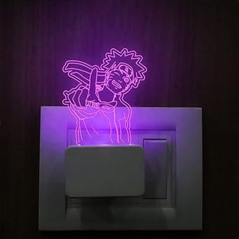 Itachi Anime Plug In Night Lamp  with 7 Color Changing Light