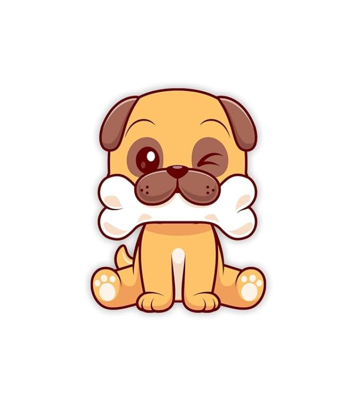 Cute Animal Wooden Fridge Magnet for Home, Kitchen and Office Decoration  Animal Lover Gift  Cartoon Theme Magnet for Kids (Dog)