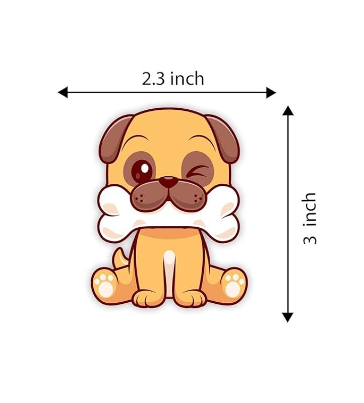 Cute Animal Wooden Fridge Magnet for Home, Kitchen and Office Decoration  Animal Lover Gift  Cartoon Theme Magnet for Kids (Dog)