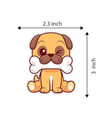 Cute Animal Wooden Fridge Magnet for Home, Kitchen and Office Decoration  Animal Lover Gift  Cartoon Theme Magnet for Kids (Dog)