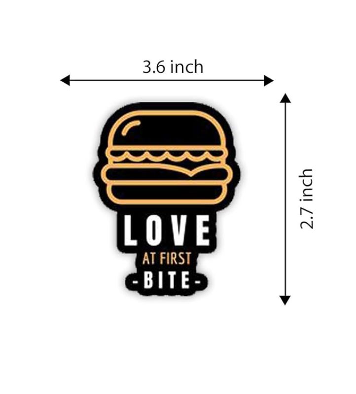 Fast Food Fridge Magnets for Refrigerator Stylish Decor  Home, Kitchen and Office Decoration  Best Souvenir Gift (Burger Love at First Bite)