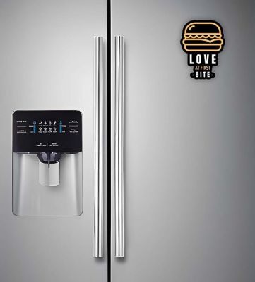 Fast Food Fridge Magnets for Refrigerator Stylish Decor  Home, Kitchen and Office Decoration  Best Souvenir Gift (Burger Love at First Bite)