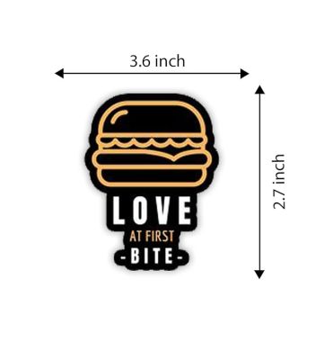 Fast Food Fridge Magnets for Refrigerator Stylish Decor  Home, Kitchen and Office Decoration  Best Souvenir Gift (Burger Love at First Bite)