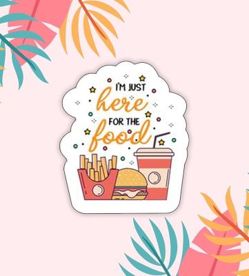 Fast Food Fridge Magnets for Refrigerator Stylish Decor  Home, Kitchen and Office Decoration  Best Souvenir Gift (I am Just here for The Food)