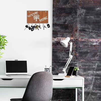 Wooden Key Holder for Home & Office  6 Hooks Beautiful Key Organizer for Wall  Key Hanger  Key Stand  Wall Decor Key Holder  Stylish Key Hanger Wall Mounted Decoration