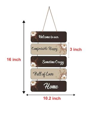 Motivational Quotes Printed Decorative Wall Hanging for Living Room  Bedroom  Office  Gift  Decoration Items for Home  Wall Art For Hall  Modern Wall Decoration (Welcome to Our Home)