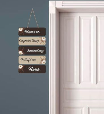 Motivational Quotes Printed Decorative Wall Hanging for Living Room  Bedroom  Office  Gift  Decoration Items for Home  Wall Art For Hall  Modern Wall Decoration (Welcome to Our Home)