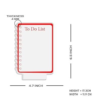 Acrylic Message Board LED Lamp with Erasable Pen  Ideal for Home & Office  Use for Personal Notes  Erasable Rewritable Acrylic Message Light (Warm White Light) (to Do List)
