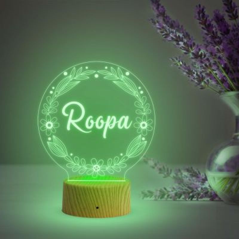 Personalized Name Lamp with Automatic Color Changing Light Birthday Gift for Wife Husband Friends Gift for Kids Bedside Table Lamp