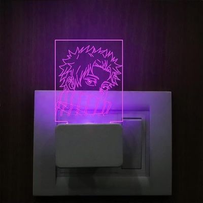 TogeInumaki Anime Plug Night Lamp with 7 Color Changing Light Gift for Birthday Anime Lover