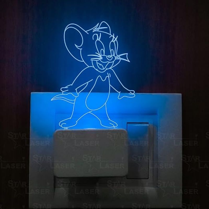 3d Illusion  Cute Jerry Plug Night Lamp with 7 Colour Changing Light Gift for kids & room Decorative Items