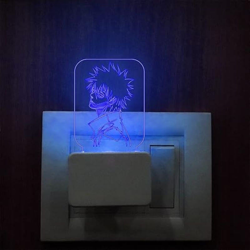 3D Illusion Dabi My Hero Academia Action Figure Plug Night Lamp with 7 Color Changing Light  Bedroom Decor Gift for Anime Lover