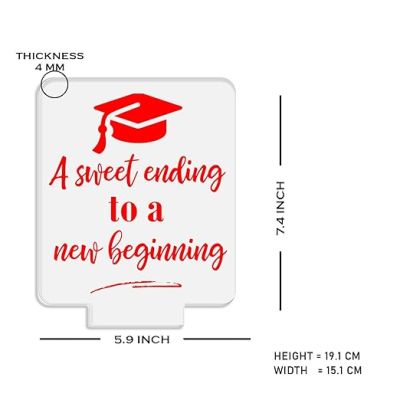 Gift for Graduation Student  A Sweet Ending to a New Beginning Engraved Night Lamp  Warm White Light  Graduation Gift for Girls Boys Students  Birthday Gift for Student