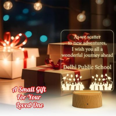 Farewell Gift for Students  Inspiring Appreciation Acrylic Led Lamp with Warm White Light Gift for School Students by Teacher