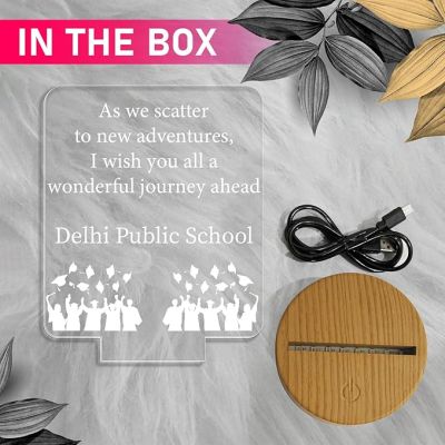 Farewell Gift for Students  Inspiring Appreciation Acrylic Led Lamp with Warm White Light Gift for School Students by Teacher