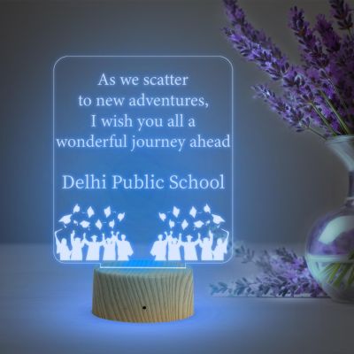 Farewell Gift for Students  Inspiring Appreciation Acrylic Led Lamp with Automatic Color Changing Light  Gift for School Students by Teacher