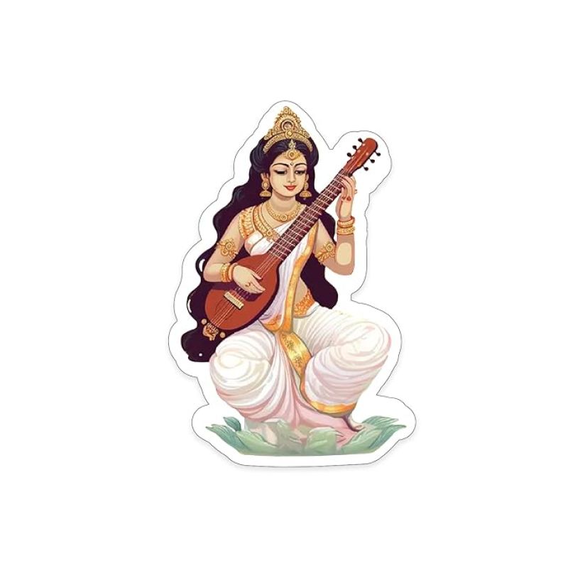Mata Saraswati God Fridge Magnet for Study Home Refrigerator Decor Items