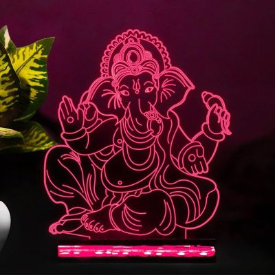 The Lord Ganesha Night lamp 16 Color Changing Led Light with Remote Control  Decoration Lamp Gift for Diwali