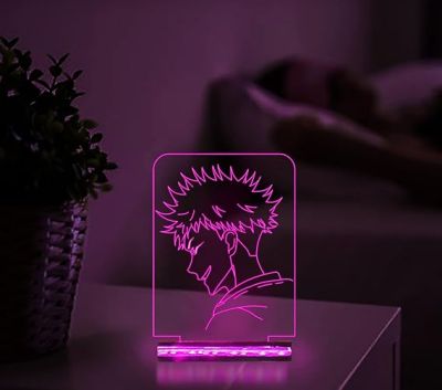 3D Illusion Jujutsu Kaisen Anime Character Night Lamp with  16 different Colour Led Light Kids Room Decor Lamp
