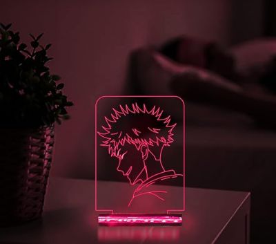 3D Illusion Jujutsu Kaisen Anime Character Night Lamp with  16 different Colour Led Light Kids Room Decor Lamp
