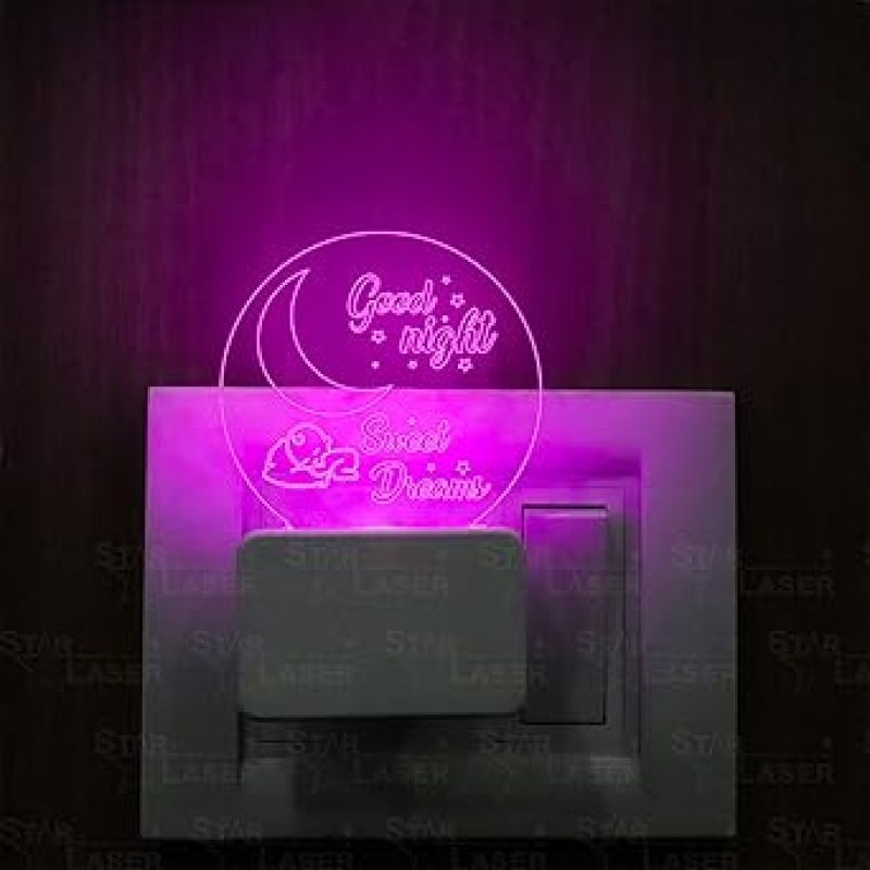 Good Night Sweet Dream Plug Night Lamp with 7 Color Changing Light  Birthday Gifts for Kids
