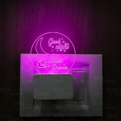 Good Night Sweet Dream Plug Night Lamp with 7 Color Changing Light  Birthday Gifts for Kids