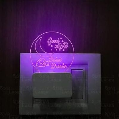 Good Night Sweet Dream Plug Night Lamp with 7 Color Changing Light  Birthday Gifts for Kids