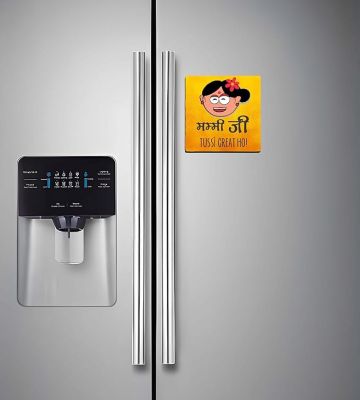 Mummy Ji Tussi Great Ho Wooden Fridge Magnet for Home Kitchen Refrigerator Decoration Gift for Mom