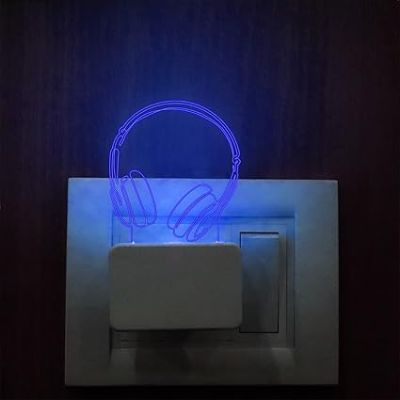 Headphone Plug Night Lamp with 7 Color Changing Light Gifts for Friend & home decor