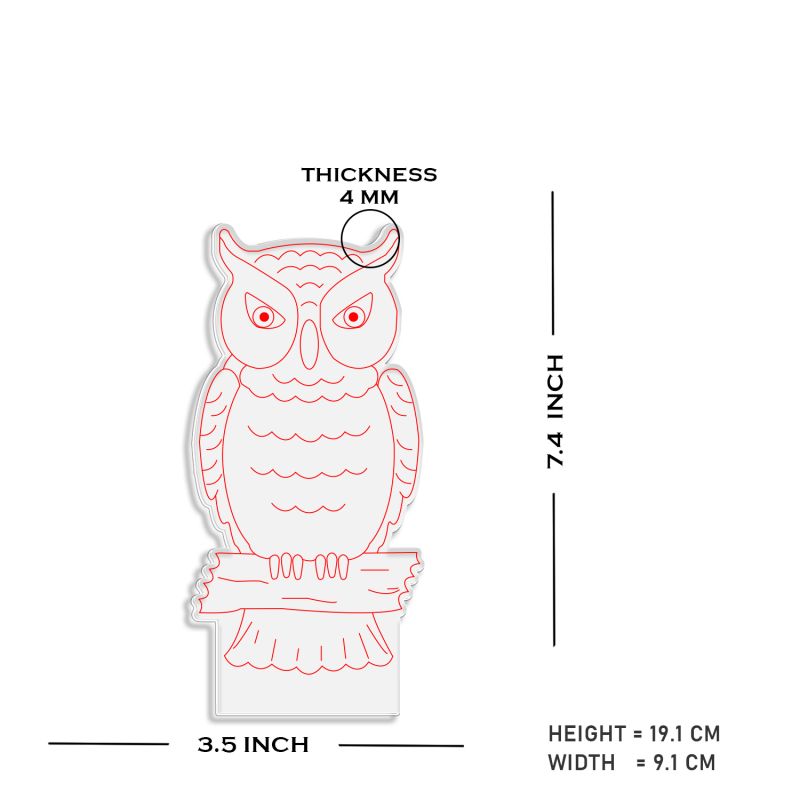 3D Illusion owl Night lamp with Multicolored Light  for Gift For Kids, Room Decor Light
