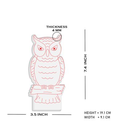 3D Illusion owl Night lamp with Multicolored Light  for Gift For Kids, Room Decor Light