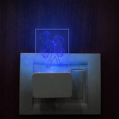 FourArms Ben 10 Plug Night Lamp with 7 Color Changing Light Gift for Kids & Room Decor Light