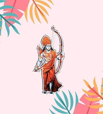 Lord Ram Wooden Fridge Magnet Spiritual, Divine, Home, Kitchen,Temple and Office Decoration Gift for Diwali or Ram Navami.