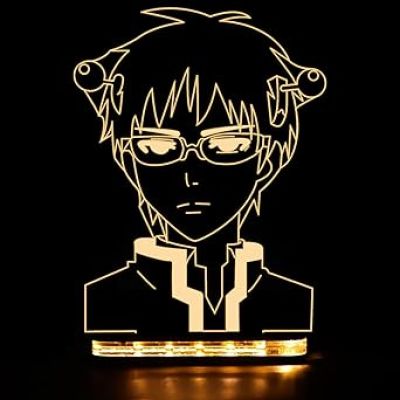 Saiki Anime Night Lamp with Warm White Light Gift for Boy Birthday Gift For Anime Lover