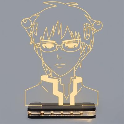 Saiki Anime Night Lamp with Warm White Light Gift for Boy Birthday Gift For Anime Lover