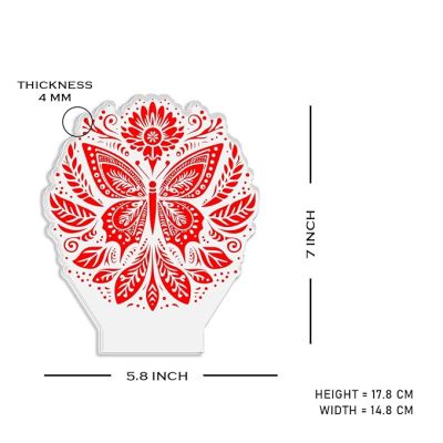3D Illusion Butterfly Night Lamp with Warm White Light Kids Room Decor Light  Bedside Table Lamp  Home Decoration Lamp