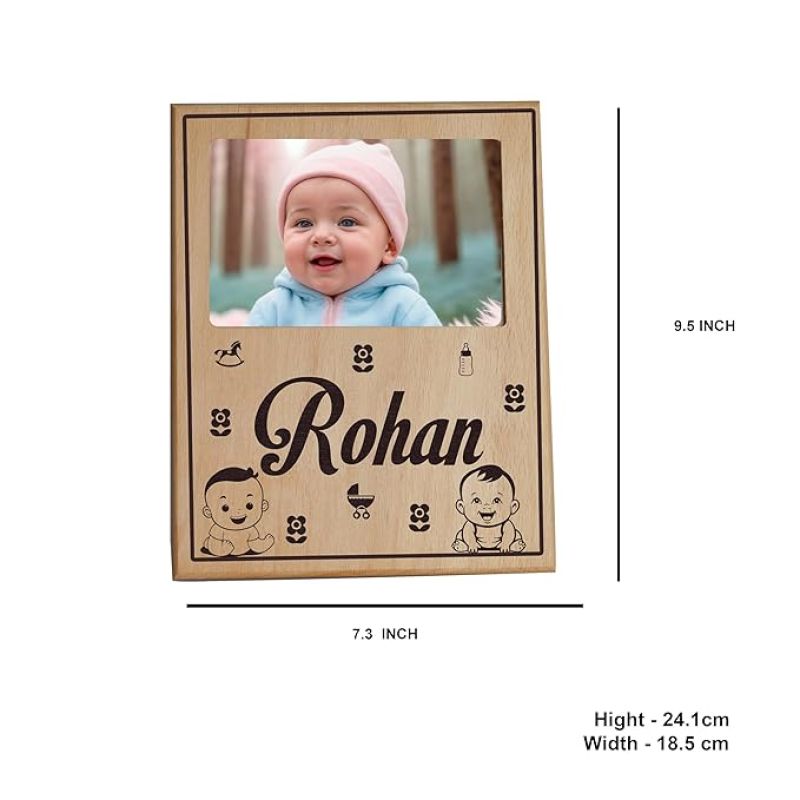 Personalized Baby Photo Frame Customized with Name New Baby Born Photo Frame Gift For Birthday