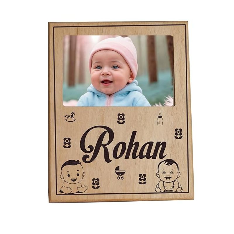 Personalized Baby Photo Frame Customized with Name New Baby Born Photo Frame Gift For Birthday