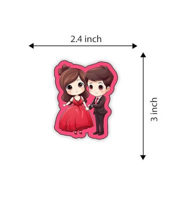 Indian Couple Fridge Magnet for Home Decoration Kitchen Decor Accessories  Wedding Couple Cartoon Magnet Sticker  Refrigerator Door Stylish Gift Decor